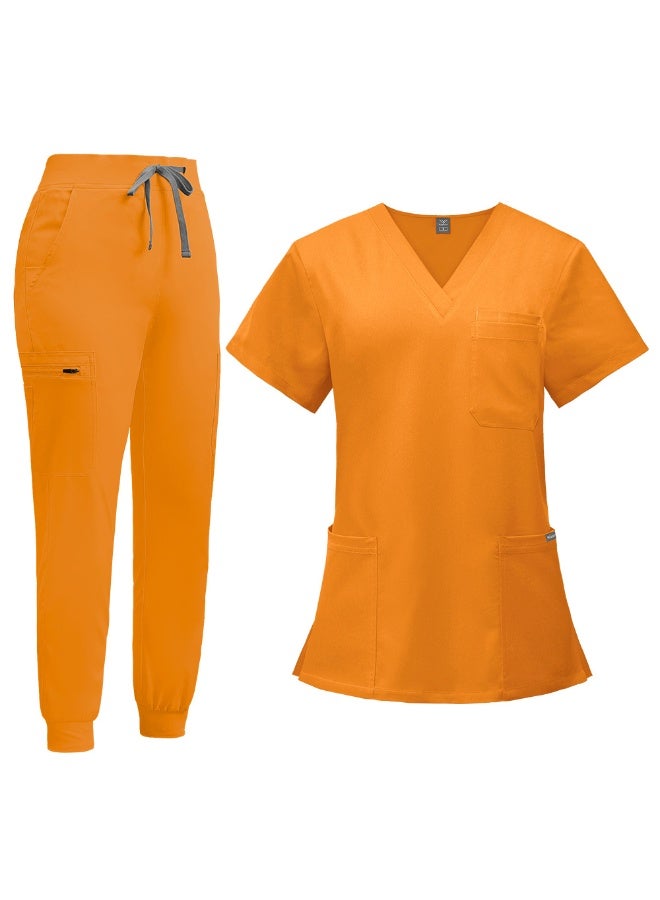 NIBEMINENT Doctor Nurse Work Wear Women  Surgical Gowns Healthcare Nursing Articles High-quality Scrub Sets - Image 1