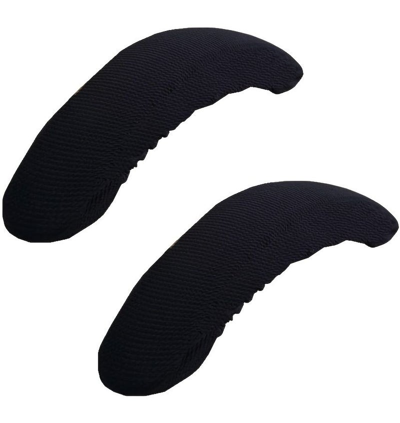 Black Removable Washable Office Chair Armrest Slipcovers Pads - Image 1