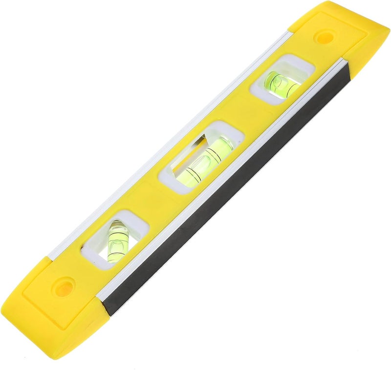 Magnetic Aluminum Alloy Mini Spirit Level Tool High Precision Measuring Level for Home Renovation and Picture Hanging Reinforced Compact Bubble for Accurate - Image 1