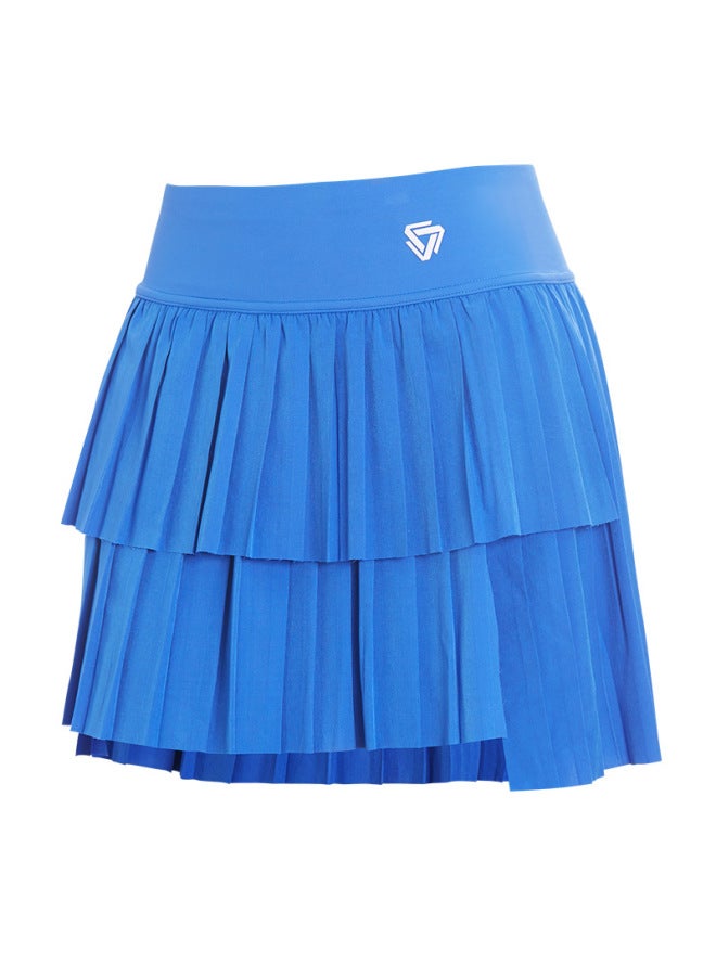 Sports Short Skirt, Fake Two-piece Running Skirt, Women's Summer Quick-drying Covering, Anti-exposure, Breathable Tennis Yoga Skirt Pants