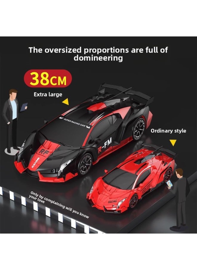 Generic - Gesture Induction Deformation Remote Control Car Children's Large Charging Racing King Kong Robot Boy Voice Control Toy-Color:Upgraded To 3 Sets Of Batteries (135 Minutes Of Battery Life + Lifetime Warranty + Remote Control Screwdriver) - Large 28cm - Red - Gadi [remote Control + Gesture + Voice + - Image 1