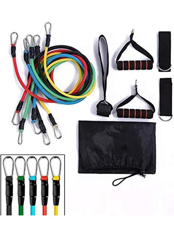 Nonebranded Resistance Bands Set for Workout - 11 Pieces - Image 1