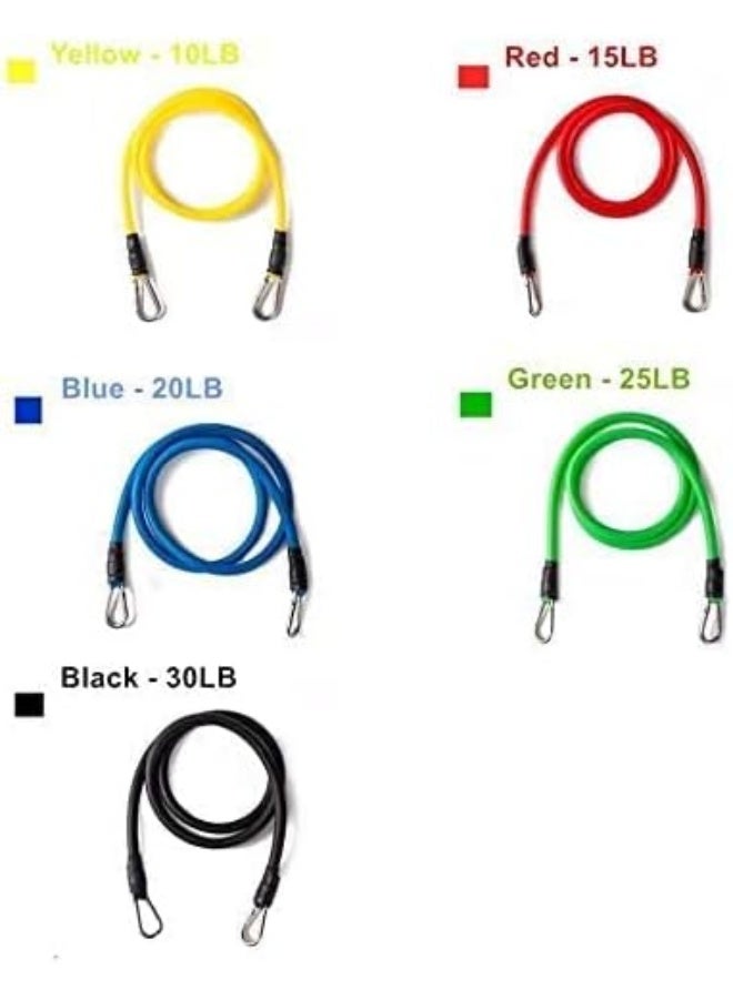 Nonebranded Resistance Bands Set for Workout - 11 Pieces - Image 2