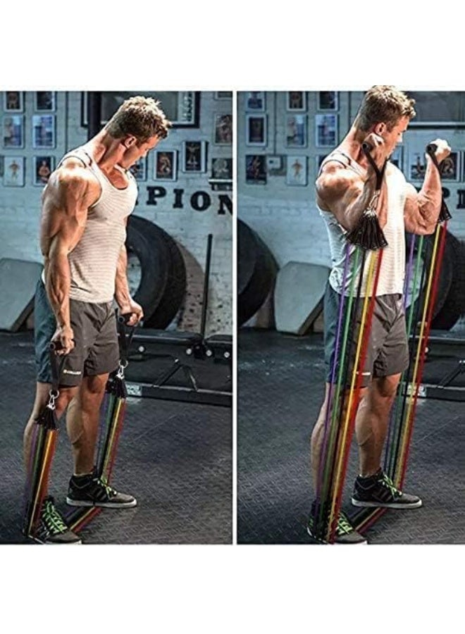 Nonebranded Resistance Bands Set for Workout - 11 Pieces - Image 3