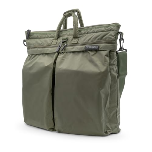 FlyBoys Jumbo Helmet Bag UltraDurable Maximum Protection Shock Absorption Water Resistant 7 Storage Pockets Padded Handles FOD Prevention Green - Image 1