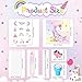 PerKoop 168 Pcs Unicorn Valentines Day Favors Unicorn Goodie Favor Bags with Mini Notebook Pencil Sticker Stamp Pastel Rainbow Birthday Decor Prizes Gifts Goody Favors Bag Piata Fillers Supplies - Image 4