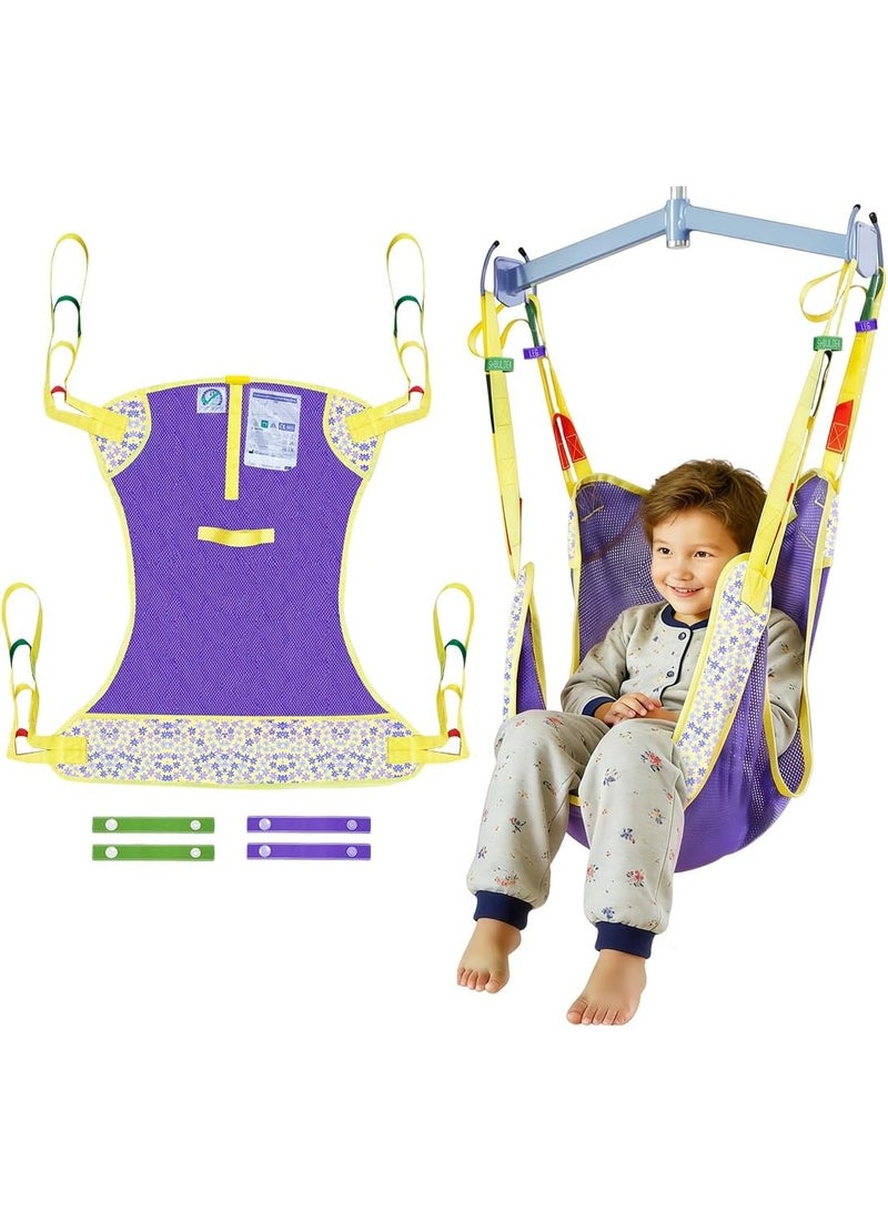 Ehucon Pediatric Full Body Lift Sling for Children, Breathable Mesh Transfer and Bathing Sling, Safe and Comfortable Child Mobility Aid for Home or Hospital - Image 1