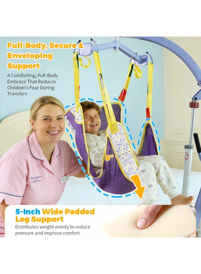 Ehucon Pediatric Full Body Lift Sling for Children, Breathable Mesh Transfer and Bathing Sling, Safe and Comfortable Child Mobility Aid for Home or Hospital - Image 3