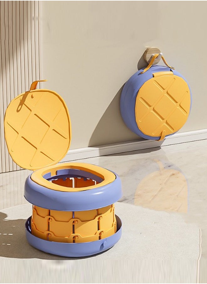 JCB CHIC Portable Potty Seat, Kids Folding Training Toilet Chair Travel Potty Indoor Outdoor with Storage Travel Bag And PVC Cushion  - Image 1