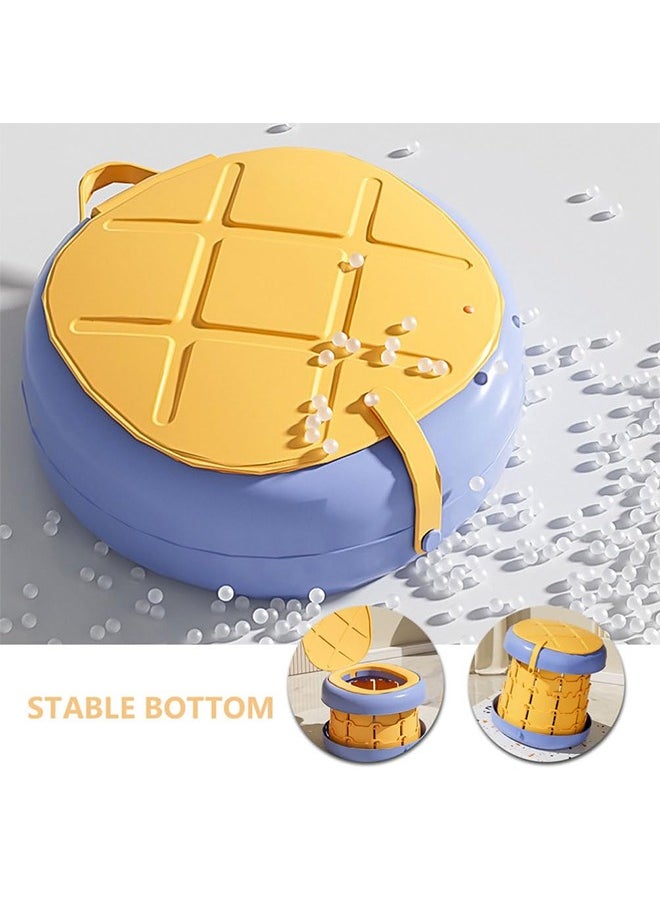 JCB CHIC Portable Potty Seat, Kids Folding Training Toilet Chair Travel Potty Indoor Outdoor with Storage Travel Bag And PVC Cushion  - Image 3