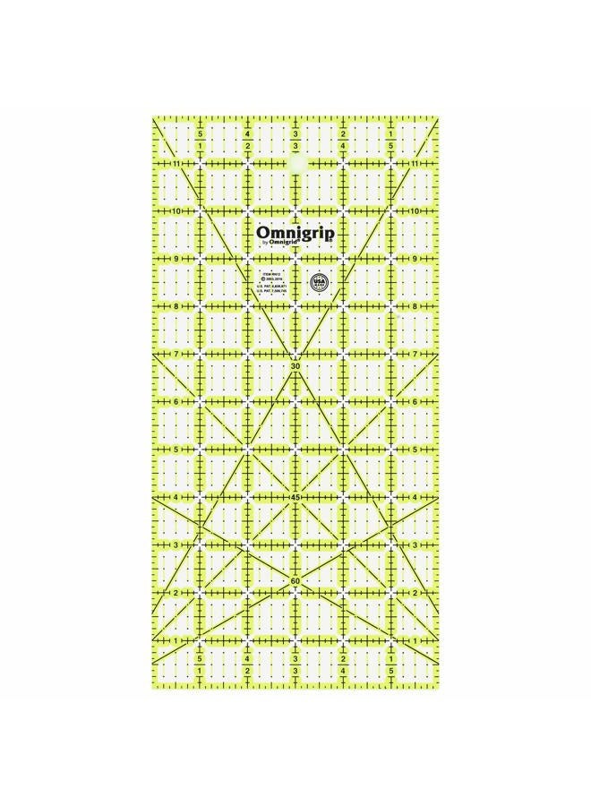 Omnigrid مسطرة غير قابلة للانزلاق، 6" × 12" - Image 1
