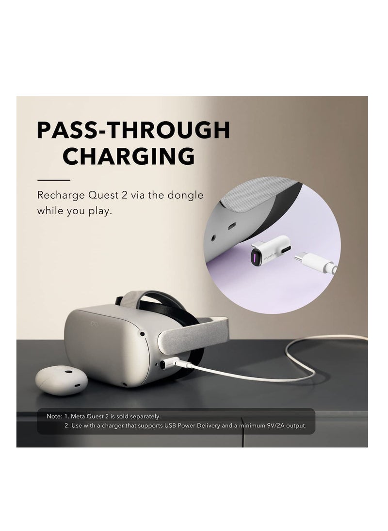 Anker - Soundcore VR P10 Wireless Gaming Earbuds, Meta Quest 2 Accessories, 30ms Low Latency, Dual Connection, 2.4GHz Wireless, USB-C Dongle Included, Compatible with Steam Deck, PS4, PS5, PC, Switch - Image 1
