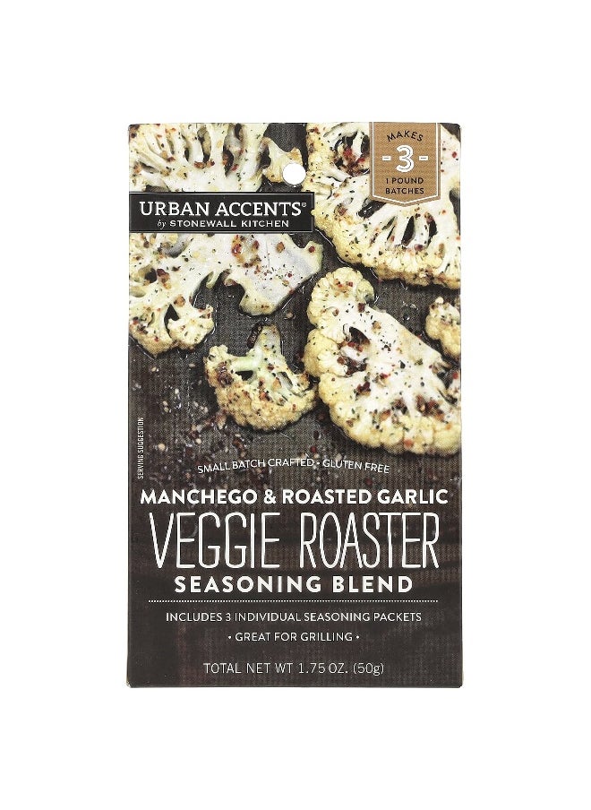 URBAN ACCENTS Urban Accents, Veggie Roaster Seasoning Blend, Manchego & Roasted Garlic, 1.75 oz (50 g)  - Image 1