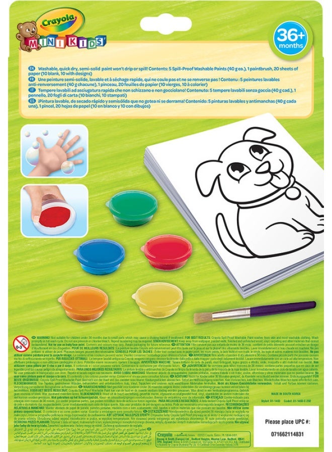 Crayola مجموعة طلاء للأطفال، مقاومة للتسرب، طلاء قابل للغسل للأطفال، العمر 36 شهرًا وما فوق 81-1483 - Image 3