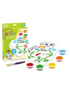Crayola Mini Kids, Spill Proof Paint Set, Washable Paint for Kids, Age 36m+ 81-1483  - Image 1