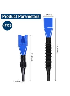 LEKORED LEKORED Multifunctional Plastic Long Neck Oil Funnel Flexible Universal Oil pipe for Automotive Oils Lubricants Engine Oils Water Diesel Fuel Kerosene fill Bike oil change Funnel  - Image 2