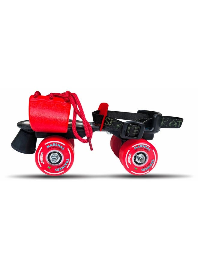 Jaspo jaspo Marshal Trainers Adjustable Roller Skates Combo (Skates + Helmet + Knee & Elbow Guards), For Age Group 6 To 14 Years, Academy & School Level Skating, Unisex_Youth, Speed_Wheel (Red) - Image 3