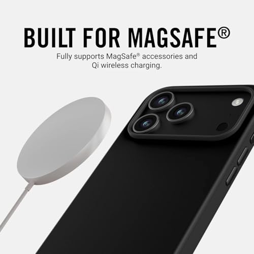 The Ridge Ridge Case Compatible with iPhone 17 PRO - Compatible with MAGSAFE & Wireless Charging, Aluminum Control Buttons, Dual-Layer Construction, TPU Bumper with Drop Protection (Matte Black) - Image 3