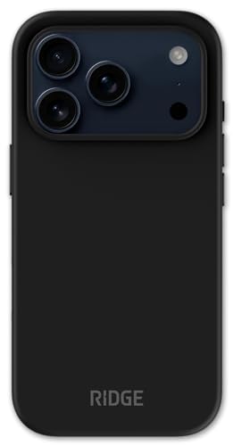 The Ridge Ridge Case Compatible with iPhone 17 PRO - Compatible with MAGSAFE & Wireless Charging, Aluminum Control Buttons, Dual-Layer Construction, TPU Bumper with Drop Protection (Matte Black) - Image 1