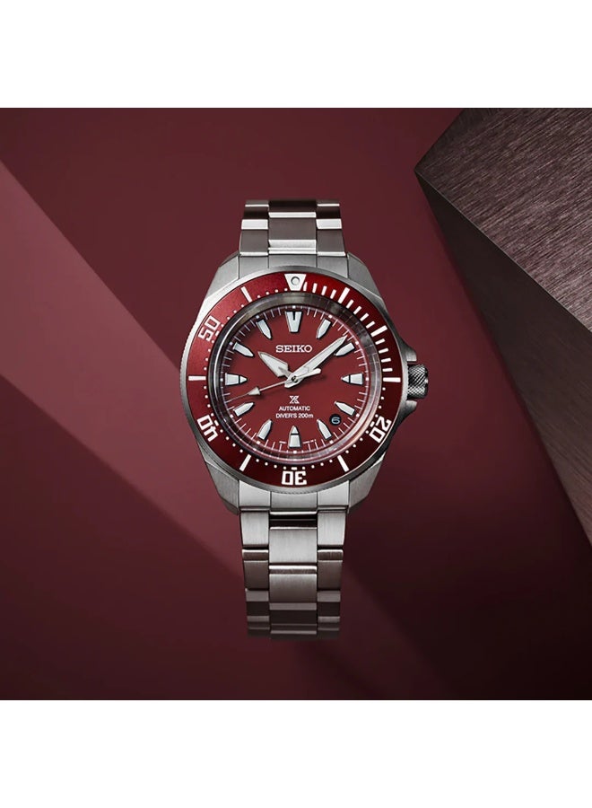 SEIKO Men's Prospex SRPL11K1 Automatic Dive Watch with Red Dial - Image 1