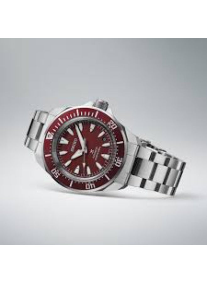 SEIKO Men's Prospex SRPL11K1 Automatic Dive Watch with Red Dial - Image 4