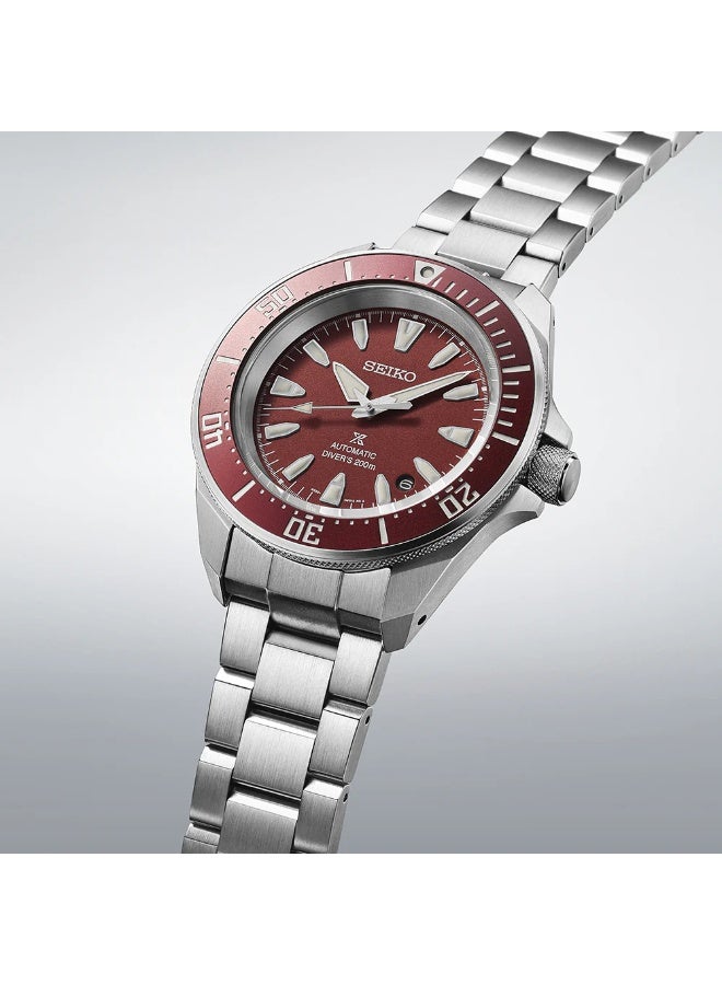 SEIKO Men's Prospex SRPL11K1 Automatic Dive Watch with Red Dial - Image 3