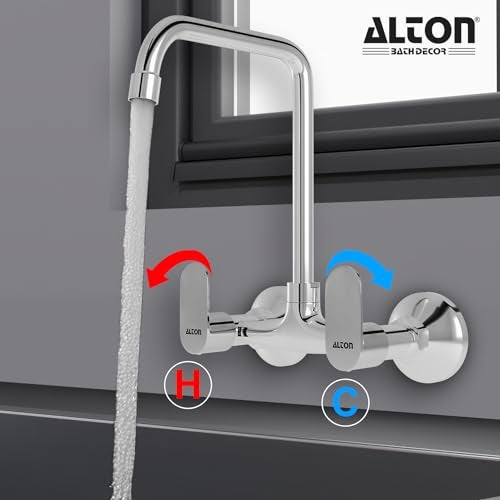 Alton Stainless Steel Chrome Axn9470-Um, Kitchen Sink Mixer with 360 Degree Swivel Spout | Kitchen Sink Tap | Kitchen Faucet | Tap for Kitchen Sink | Taps | Kitchen Mixer - Image 4
