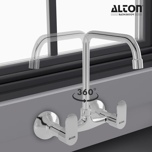 Alton Stainless Steel Chrome Axn9470-Um, Kitchen Sink Mixer with 360 Degree Swivel Spout | Kitchen Sink Tap | Kitchen Faucet | Tap for Kitchen Sink | Taps | Kitchen Mixer - Image 5