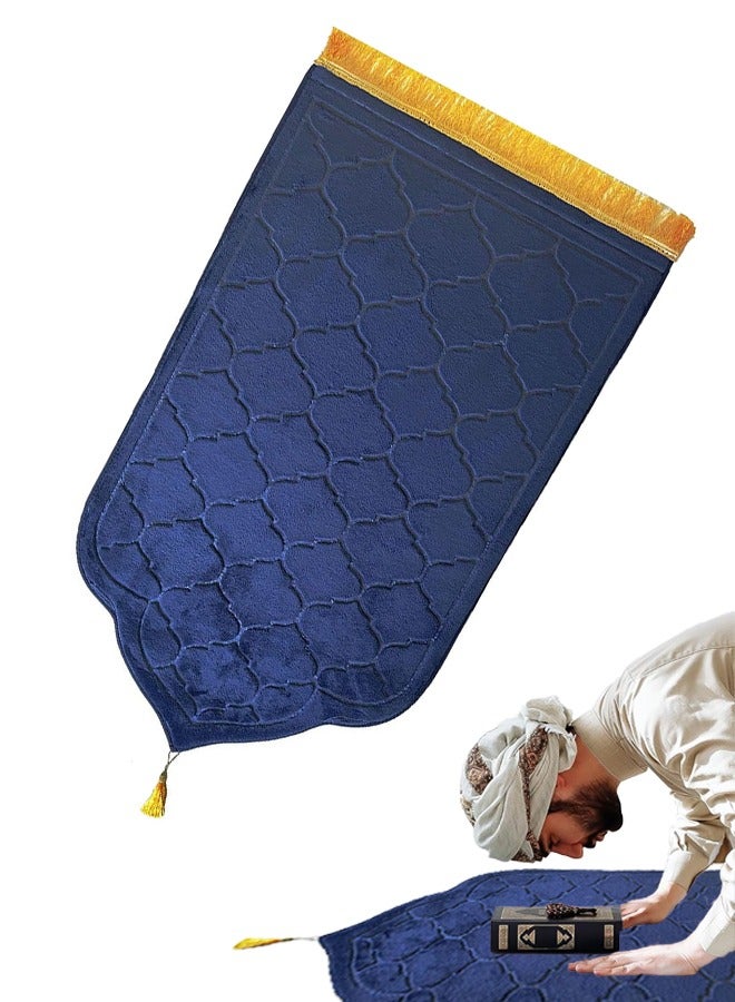 Thickened Muslim Prayer Mat 65x110cm, Large and Foldable, Portable Islamic Prayer Rug for Comfortable Prayers at Home or on the Go, Soft and Durable  - Image 1