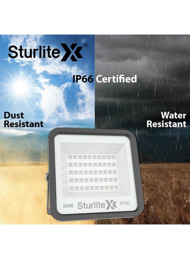 Sturlite Allumer 50 W LED Flood Light| Cool White 6500K Color Temperature LED Lamp| IP66 Waterproof Surge Protection Focus Light for Factory, Garage, Parking, Garden, Playground & Shop - (Pack of 1) - Image 5
