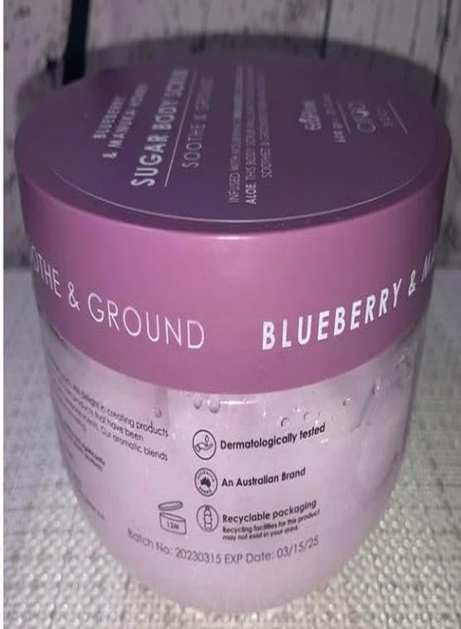 Ciroa, Sugar Body Scrub, BLUEBERRY & MANUKA HONEY, 21.2 oz, Soothe & Ground, Cruelty Free (600gr) Pack of One - Image 4