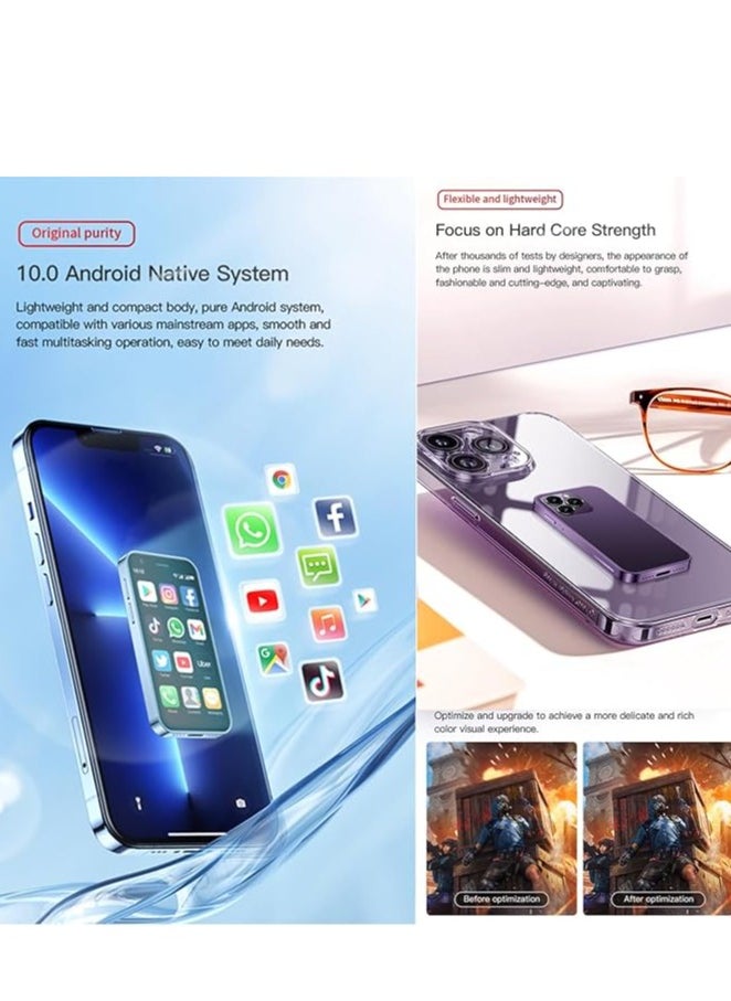 SOYES - SOYES XS16 Mini 4G LTE Smartphone 3GB RAM 64GB ROM Android 10.0 3" Screen 5MP Camera Dual SIM with Play Store WhatsApp - Sky Blue - Image 1