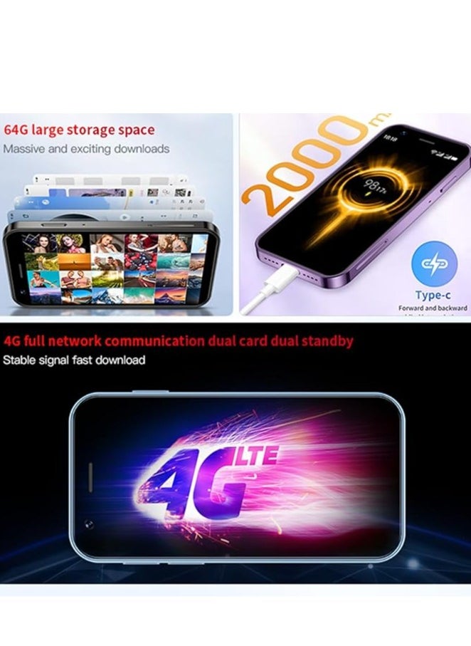 SOYES - SOYES XS16 Mini 4G LTE Smartphone 3GB RAM 64GB ROM Android 10.0 3" Screen 5MP Camera Dual SIM with Play Store WhatsApp - Sky Blue - Image 1