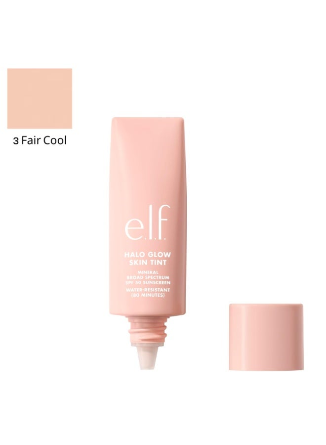 إلف هالو جلو سكين تينت بعامل حماية من الشمس 50، مرطب ملون للبشرة الفاتحة، يمنح توهجًا طبيعيًا، 3 درجات من فير كول - Image 1