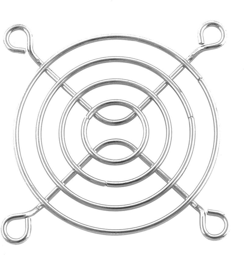 sourcingmap uxcell 6cm 60mm Computer PC Case Fan Grill Protector Metal Finger Guard Silver Tone - Image 1