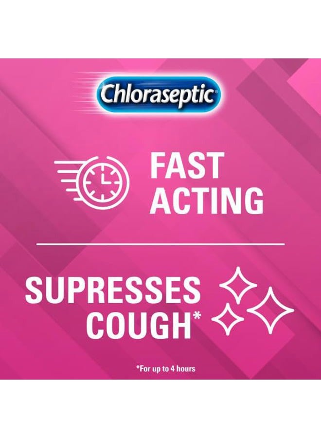 Chloraseptic Sore Throat Lozenges + Cough, Wild Cherry, 15 ct (Pack of 6) - Image 3