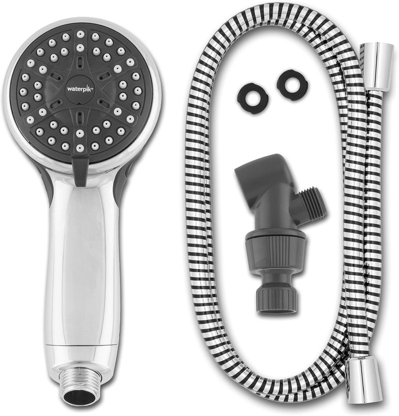 Waterpik Handheld Shower Head Eco Flow Low Flow Water Saving Shower 16 GPM 4 Spray Modes DIY Easy Installation Chrome Finish VBE453 - Image 3