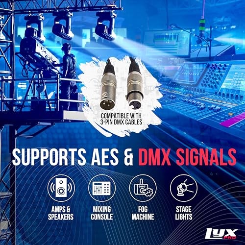 LyxPro 8Channel Dual Input 3Pin MultiNetwork XLRTRS Cable Breakout for Stage Sound Lighting and Recording Studio Male and Female to RJ45 Ethercon Ideal for Sound Lighting Setup Ground Lift - Image 3