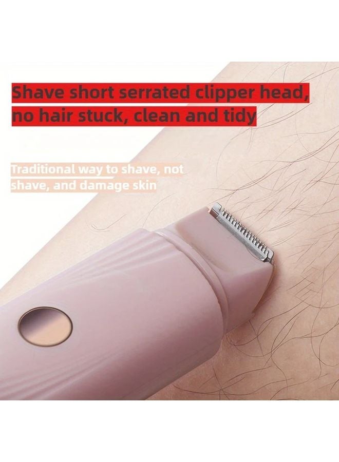 بيكيني وردي 2 رأس مشذب لإزالة شعر الجسم ماكينة حلاقة كهربائية بشحن USB - Image 5
