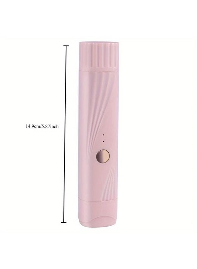 بيكيني وردي 2 رأس مشذب لإزالة شعر الجسم ماكينة حلاقة كهربائية بشحن USB - Image 4