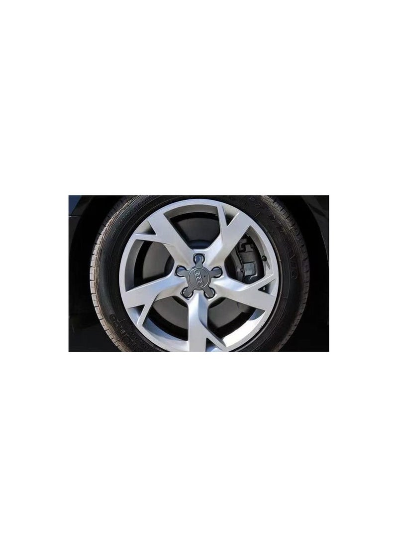 Generic - 4pcs 135mm/5.31inch fit for Audi Wheel Center Caps,5 Lug Rim Center Hub Caps - Image 1