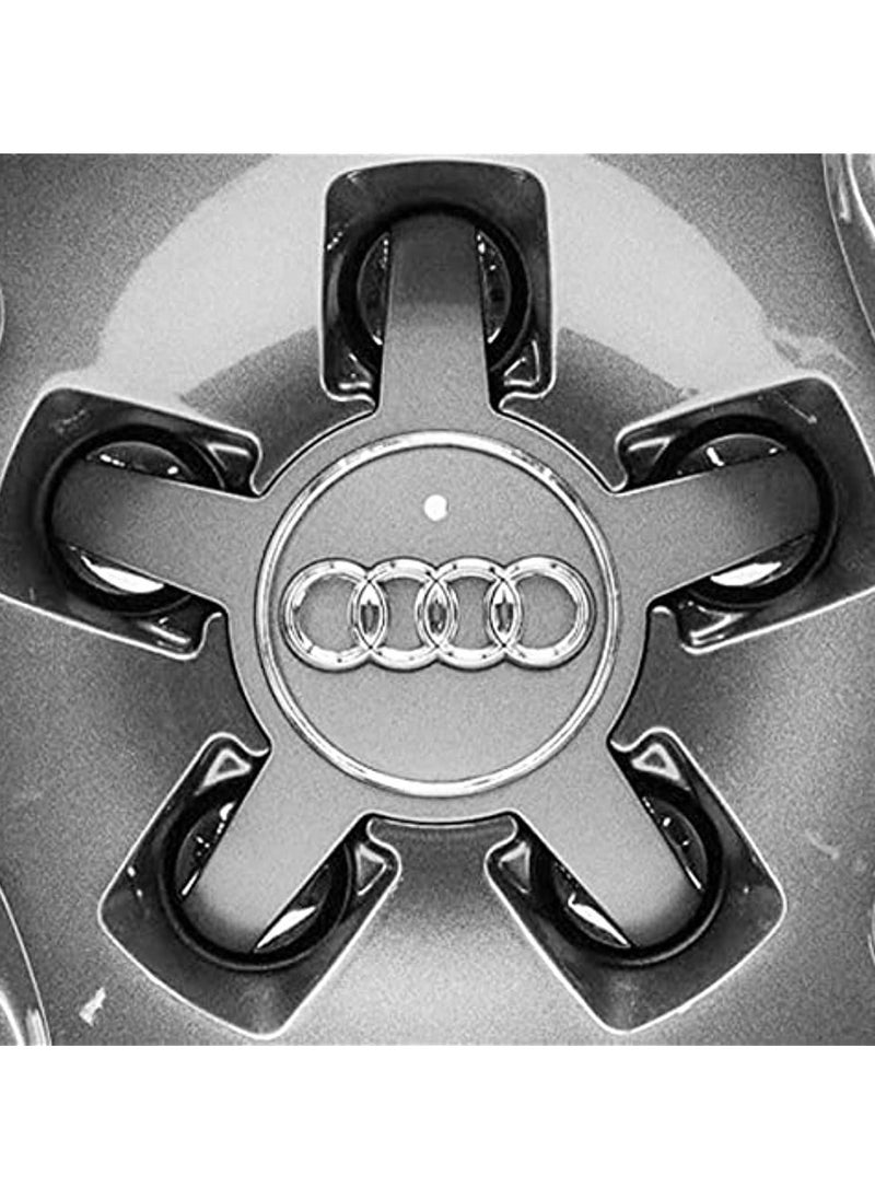 Generic - 4pcs 135mm/5.31inch fit for Audi Wheel Center Caps,5 Lug Rim Center Hub Caps - Image 1