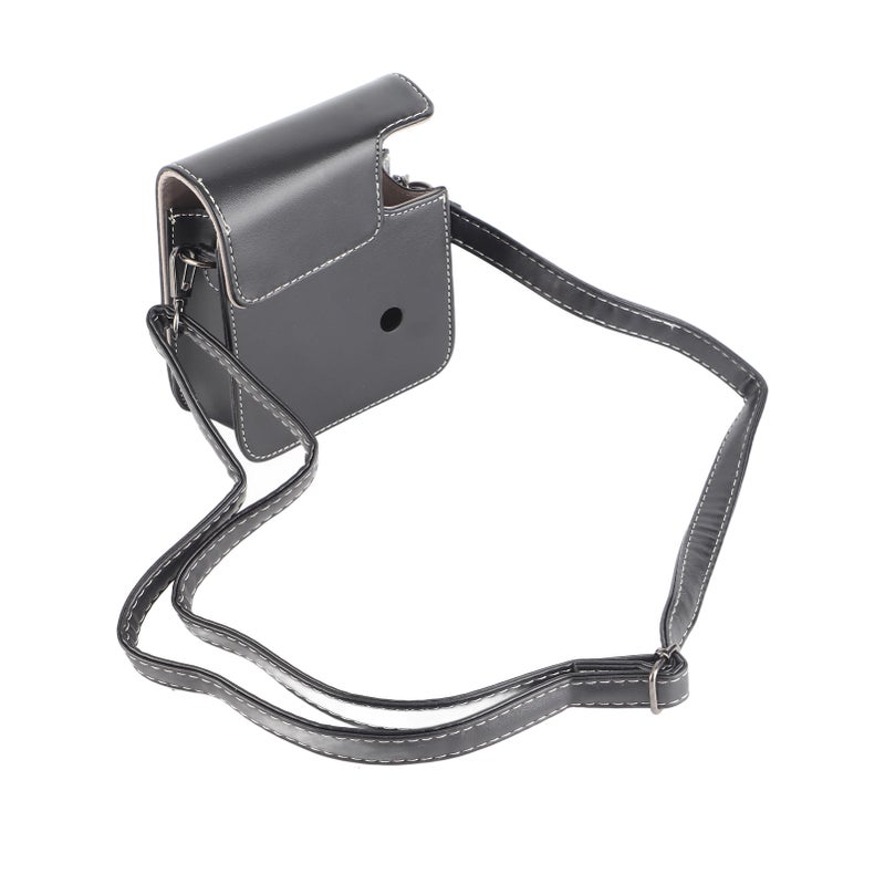 Protective Camera Case for Mini 40 PU Leather Mini Instant Camera Bag with Adjustable Shoulder Strap for Photography Black - Image 2