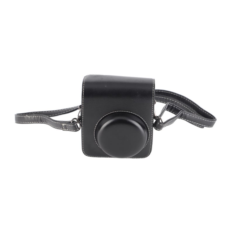 Protective Camera Case for Mini 40 PU Leather Mini Instant Camera Bag with Adjustable Shoulder Strap for Photography Black - Image 4