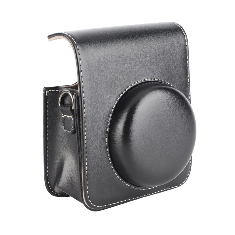 Protective Camera Case for Mini 40 PU Leather Mini Instant Camera Bag with Adjustable Shoulder Strap for Photography Black - Image 5