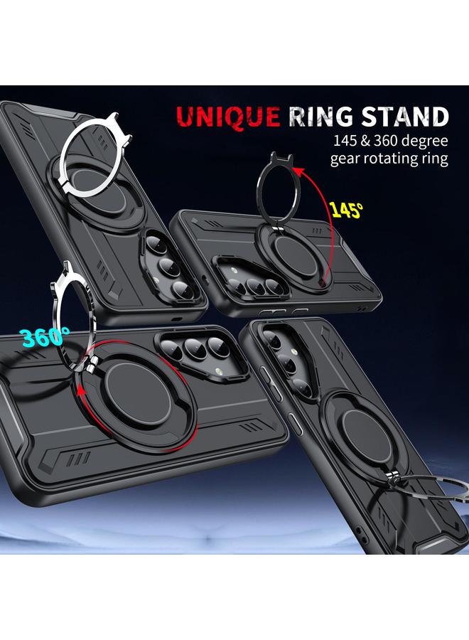 S-TOP Case For Samsung Galaxy S22 5G Rotating Ring Holder Magnetic MagSafe Phone Case - Image 4