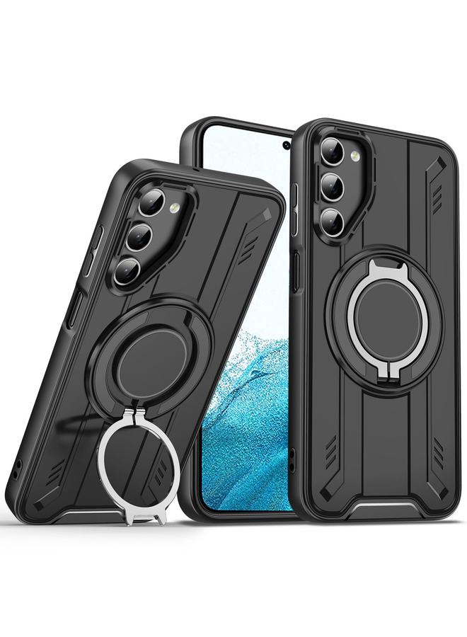 S-TOP Case For Samsung Galaxy S22 5G Rotating Ring Holder Magnetic MagSafe Phone Case - Image 1