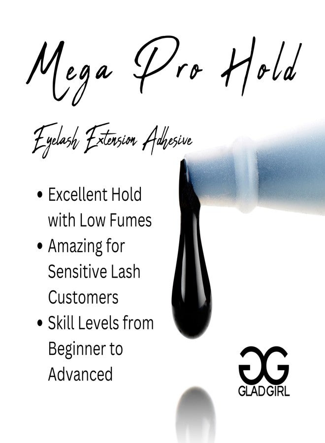 GladGirl Mega Pro Hold Lash Extension Glue for Single Strand Lashes, 5 ml, Volumizing, Low Fumes, Up to 3 Weeks Retention, Fast Drying Time - Image 4