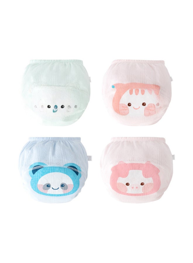 سراويل تدريب للأطفال من القطن الصافي من الدرجة الأولى، قابلة للغسل ومريحة للتنفس في الصيف، حفاضات قماشية للأطفال والبنات، حفاضات أطفال - Image 5