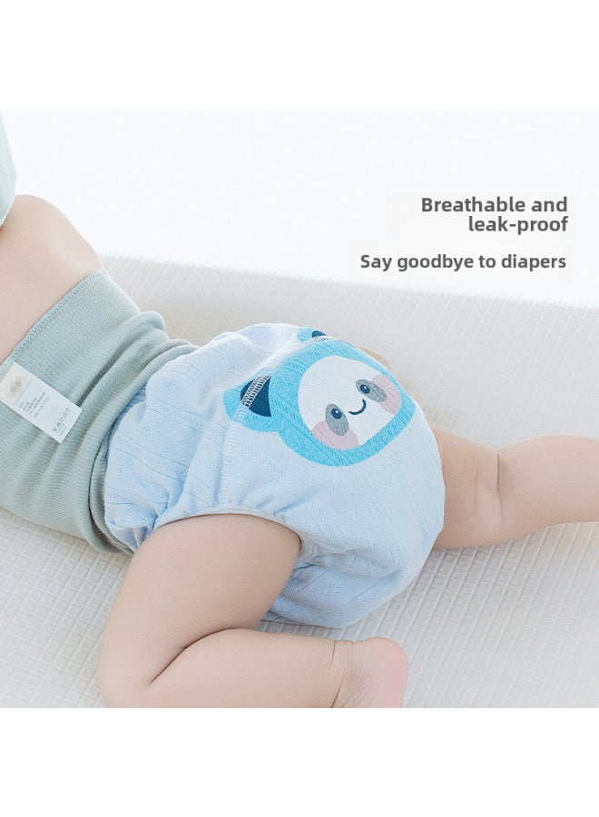سراويل تدريب للأطفال من القطن الصافي من الدرجة الأولى، قابلة للغسل ومريحة للتنفس في الصيف، حفاضات قماشية للأطفال والبنات، حفاضات أطفال - Image 2
